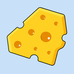 cheese illustration isolated