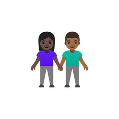 Couple Holding Hands (Opposite Gender)
