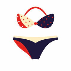 bikini isolated icon white background

