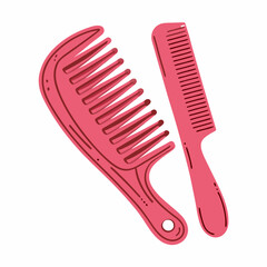 beauty personal comb icon isolated






