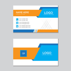 Template for modern business card design.