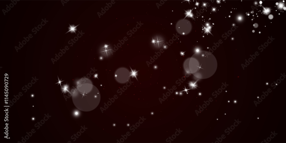 Wall mural light abstract glowing bokeh highlights. light bokeh effect isolated on transparent background. the 
