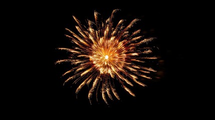 Fototapeta premium A colorful display of fireworks lighting up the night sky, symbolizing celebration and joy during New Year's Day.