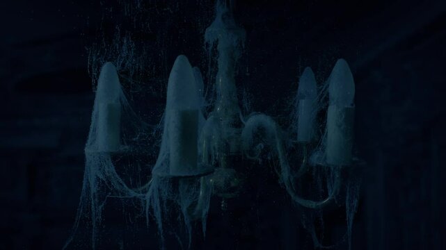 Ghosts Lights Up And Shakes Chandelier, Scary Haunted House
