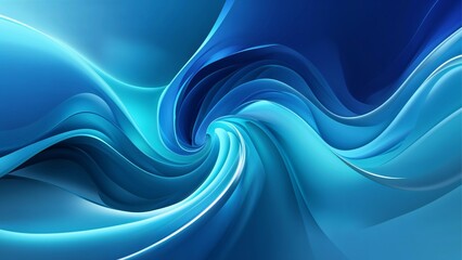 Fototapeta premium Abstract gradient blue background with swirling lines and waves, grunge, wallpaper