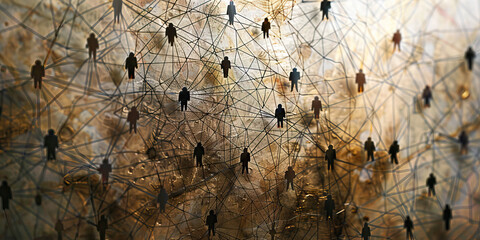 Interconnected Figures in Network Structure