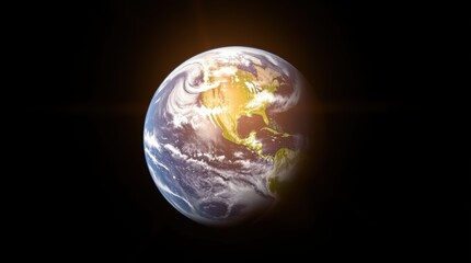 Fototapeta premium view of planet earth