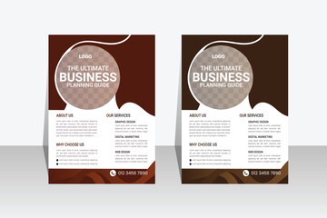 flyModern Corporate professional business flyer vector template design set	er  mockup