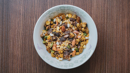 Healthy Muesli Mix Close-Up