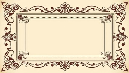 Fototapeta premium A collection of elegant and ornate vintage frames in various shapes and sizes, perfect for adding a touch of nostalgia to your designs, element, invitation, template