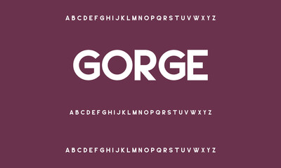 Glorius Clean Unique Sans Serif Font Alphabet Typeface Typography