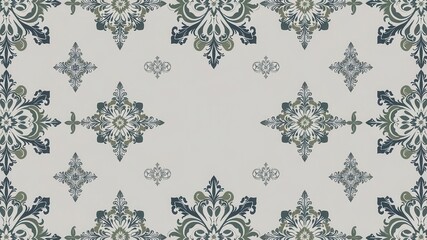 Elegant and intricate damask seamless vector pattern design perfect for use in home decor, fabric, wallpaper, and backgrounds, wallpaper, pattern