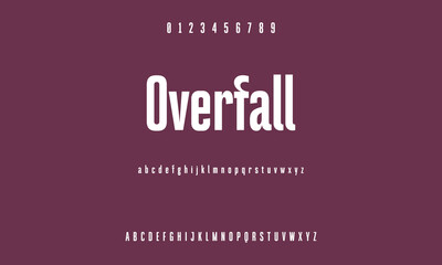 Modern Bold Font. Sans Serif Font. Regular Uppercase Lowercase Typography urban style alphabet fonts for fashion, sport, technology, digital, movie, logo design, vector illustration