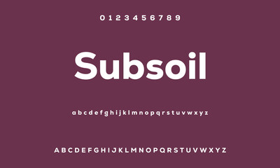 Modern Bold Font. Sans Serif Font. Regular Uppercase Lowercase Typography urban style alphabet fonts for fashion, sport, technology, digital, movie, logo design, vector illustration