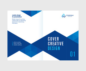 Abstract cover design for the annual report, catalog, booklet, template for presentations and conferences