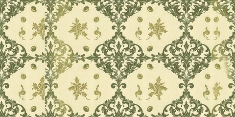 Intricately designed vintage card featuring a classic damask seamless wallpaper pattern, damask, vintage, classic