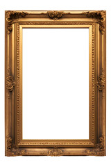 Empty vintage picture frame
