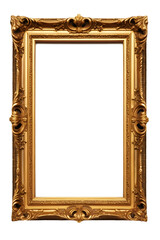 Empty vintage picture frame