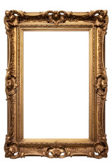Empty vintage picture frame