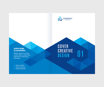 Abstract cover design for the annual report, catalog, booklet, template for presentations and conferences