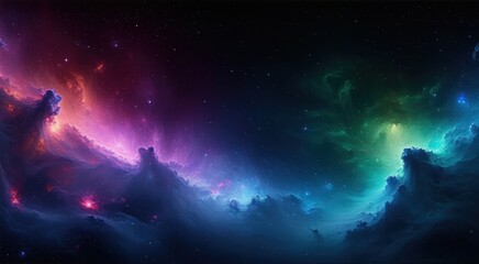 Naklejka premium Purple and blue galaxy