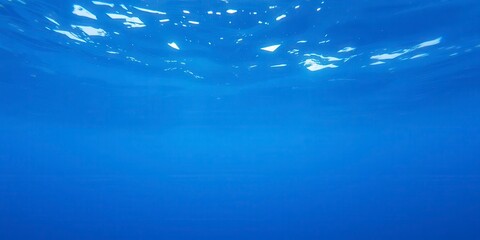 Obraz premium Swirling patterns of deep blue sea texture resembling the mesmerizing depths of the ocean, Aquatic, Submerged, Blue