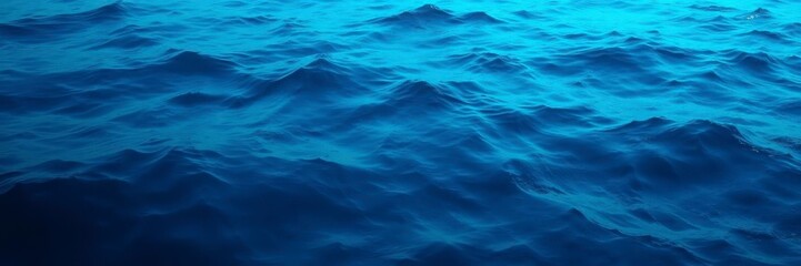 Obraz premium Rippling deep blue sea with intricate texture, natural, backdrop