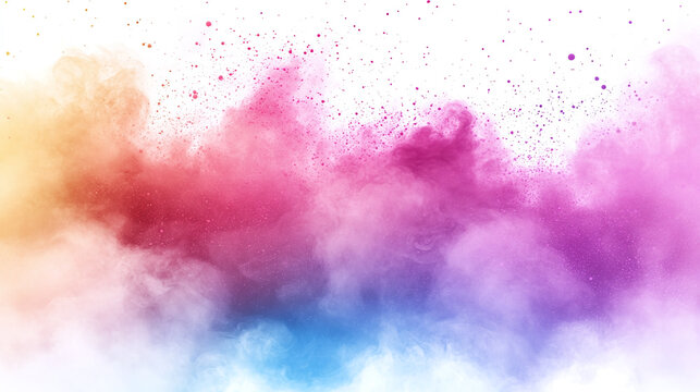 Smoke pink wallpaper, colorful cloud explosion, powder motion effect, soft vapor texture, abstract splash background, purple fog art, misty space backdrop, pastel steam graphic, rainbow fume.