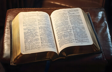 Obraz premium PNG Bible open book publication reading text.