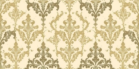 Elegant and intricate damask seamless pattern in classic colors, pattern, intricate, wallpaper