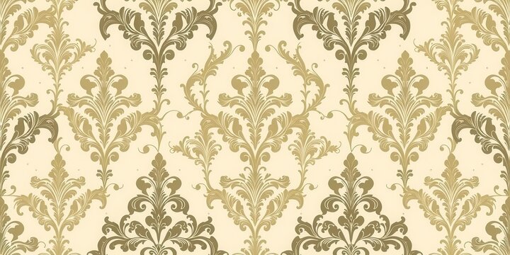Fototapeta Elegant and intricate damask seamless pattern in classic colors, pattern, intricate, wallpaper