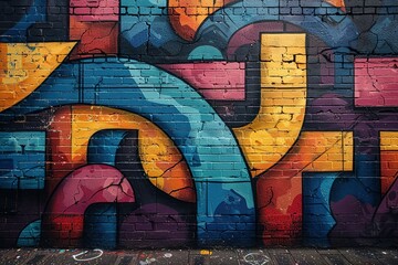 Graffiti art background