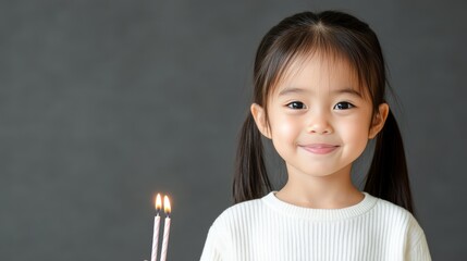 Two happy young girls sharing a laugh while holding lit candles at a cozy evening celebration radiating warmth friendship and the joy of a festive gathering