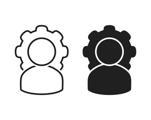 Person management, organization workforce. Illustration vector