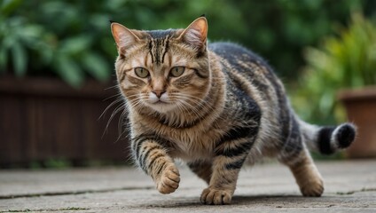 Fototapeta premium Close-up of a young cat