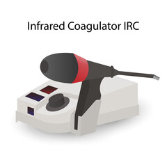 Medical instrument, healthcare. Colon cancer. infrared coagulation