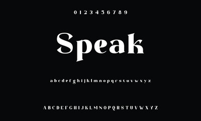 Luxury serif font in modern style. Elegant wedding alphabet letters font and number. Typography Luxury classic lettering serif fonts decorative vintage retro logo