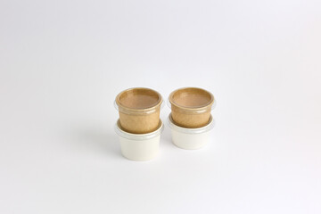 Eco-Friendly Dessert Cup with Lid and Spoon