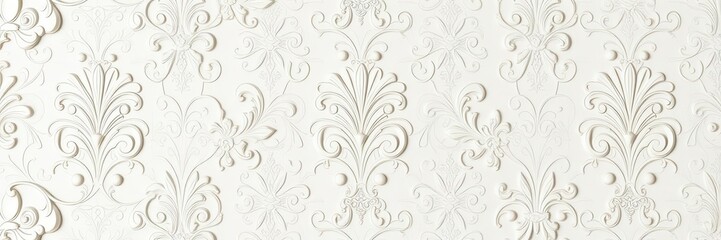 Plaster background with intricate floral pattern design, texture, pattern, decorative