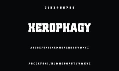 Elegant and modern serif alphabet font uppercase and numberfonts victorian typeface