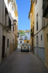 narrow street in the old city