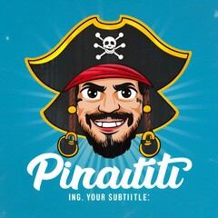 sea pirate skull and bones