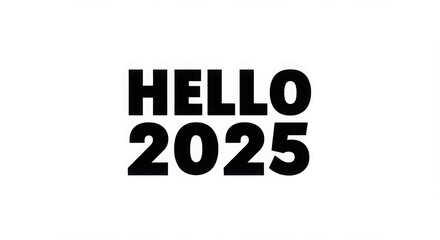 Hello 2025, Aesthetic hello 2025 lettering