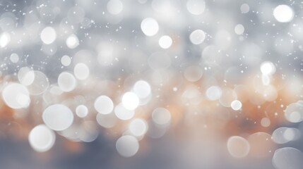 Soft white and silver bokeh background