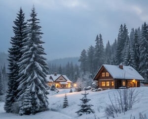 house in the mountains