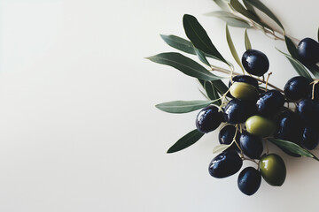 olive branch and olives