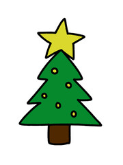 シンプルタッチのクリスマスツリー（Affinity Designer版）