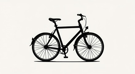 Fototapeta premium Cycle black and white Silhouette isolated background, Silhouette of a carbon fiber road racing bicycle