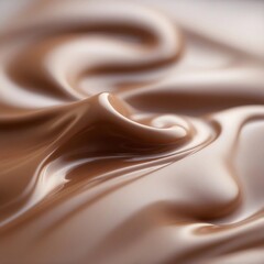 close up of creamy chocolate smooth in pantone 2025 color of the year mocha mousse