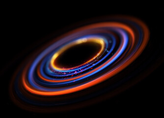 Glow swirl light effect. Circular lens flare. Abstract rotational lines. Power energy element. Luminous sci-fi. Shining neon lights. Magic arena. Swirl trail effect. Glint scene. Dynamic ellipse.